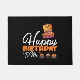 Halloween Geburtstagskuchen zum Geburtstag Fußmatte