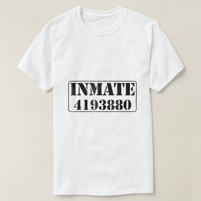 Halloween Gefängnisinszenat Kostüm Shirt für Kind (Design vorne)