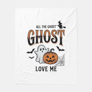 Halloween-Geist Alle Geister lieben mich Lustig Vi Fleecedecke
