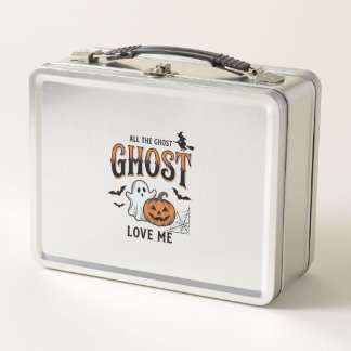 Halloween-Geist Alle Geister lieben mich Lustig Vi Metall Brotdose