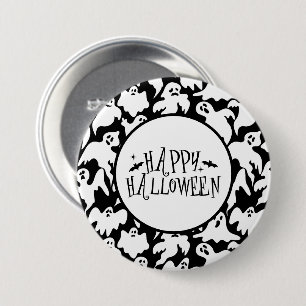 Halloween-Geist-Anstecknadel Button
