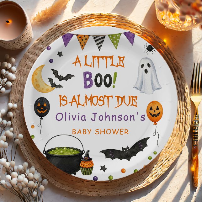 Halloween-Geist-Baby-Party-Geschenk Pappteller (Von Creator hochgeladen)