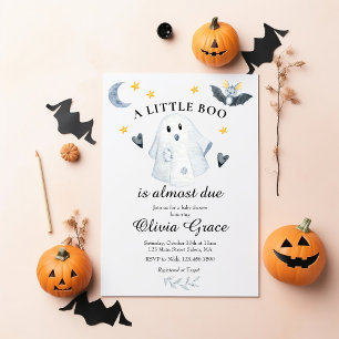 Halloween-Geist Baby Shower Einladung Kleine Boo