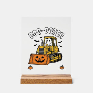 Halloween-Geist Boo Dozer Lustiger Bulldozer_1 Acrylschild