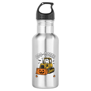 Halloween-Geist Boo Dozer Lustiger Bulldozer_1 Edelstahlflasche