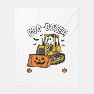 Halloween-Geist Boo Dozer Lustiger Bulldozer_1 Fleecedecke
