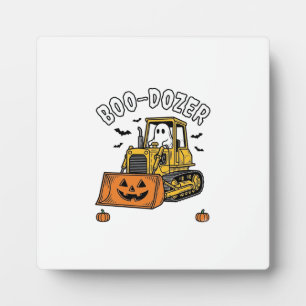 Halloween-Geist Boo Dozer Lustiger Bulldozer_1 Fotoplatte
