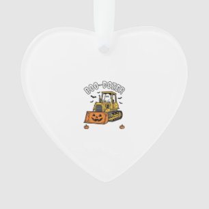 Halloween-Geist Boo Dozer Lustiger Bulldozer_1 Ornament