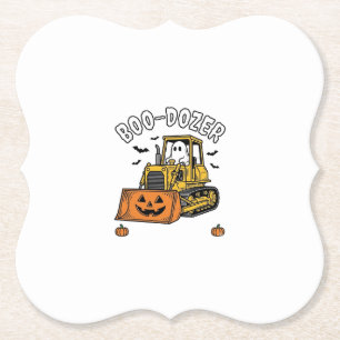 Halloween-Geist Boo Dozer Lustiger Bulldozer_1 Untersetzer