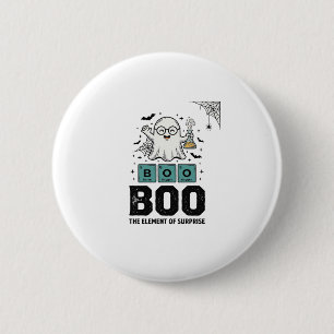 Halloween-Geist Buh Wissenschaft Lustig Vintage_1 Button