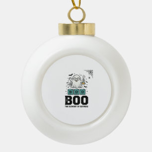 Halloween-Geist Buh Wissenschaft Lustig Vintage_1 Keramik Kugel-Ornament