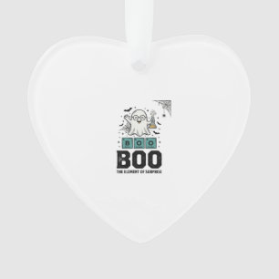 Halloween-Geist Buh Wissenschaft Lustig Vintage_1 Ornament