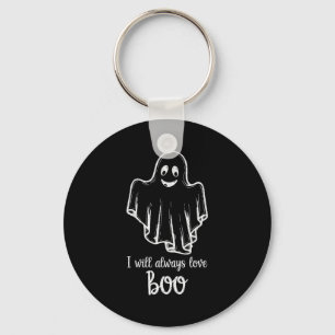 Halloween-Geist, den ich immer lieben werde Boo Schlüsselanhänger