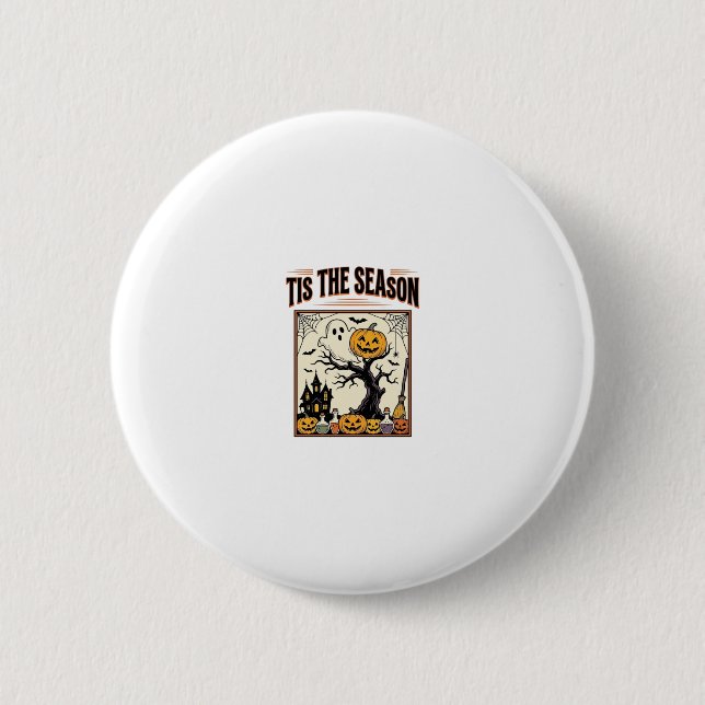 Halloween-Geist Die Saison Geisterhaus_1 Button (Vorderseite)