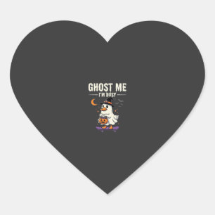 Halloween-Geist-Enten-Skateboard-Design_1 Herz-Aufkleber