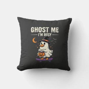 Halloween-Geist-Enten-Skateboard-Design_1 Kissen