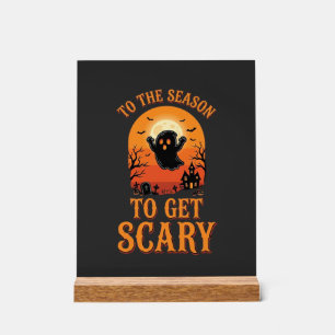 Halloween-Geist für die Saison, um gruselig zu wer Acrylschild
