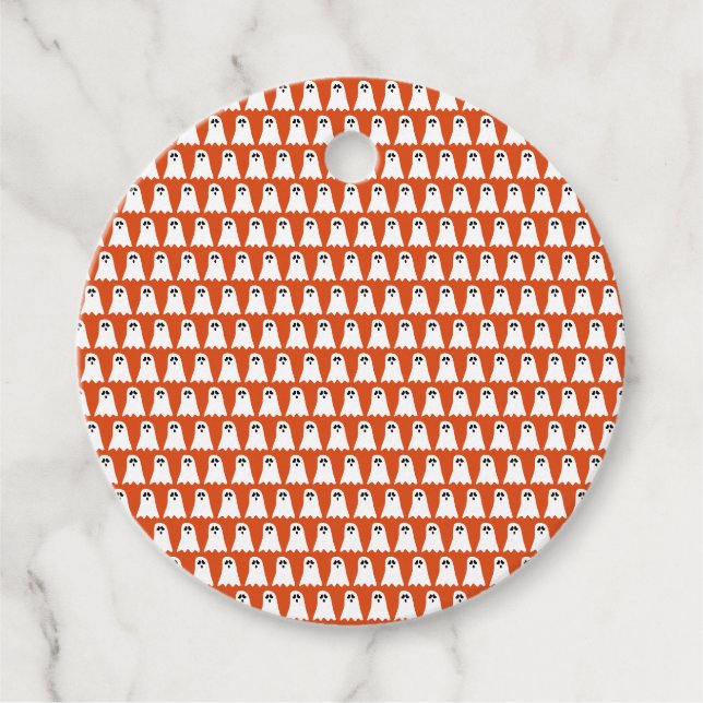 Halloween-Geist Geschenkanhänger (Vorderseite)
