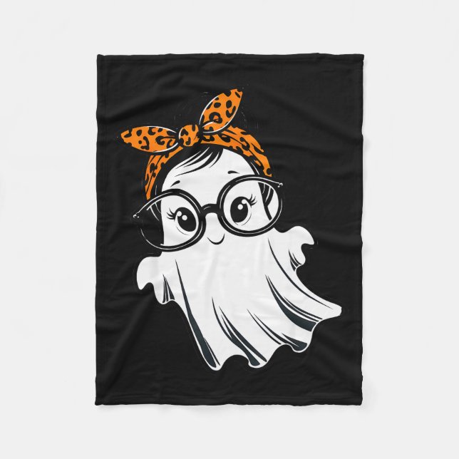 Halloween-Geist Gles Mädchen-Geist-Kostüm Augenglä Fleecedecke (Vorderseite)