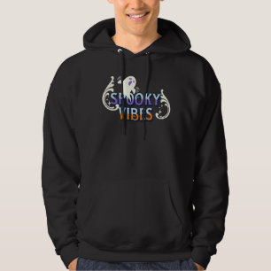 Halloween-Geist Gruselige Vibes Typografie Letteri Hoodie