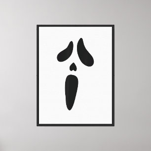 Halloween-Geist Gruseliges Gesicht Feiertag Leinwanddruck