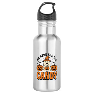 Halloween-Geist hier für die Süßigkeiten Cute Vint Edelstahlflasche