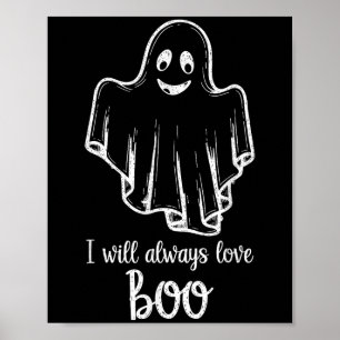 Halloween-Geist Ich werde Boo immer lieben  Poster