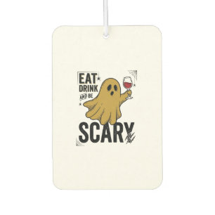 Halloween-Geist Iss Trinke Und Sei Gruselig Vintag Autolufterfrischer