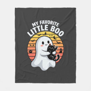 Halloween-Geist Katze Little Boo Fleecedecke