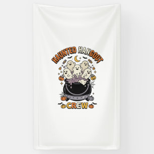 Halloween-Geist-Kürbis-Crew Banner
