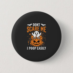 Halloween-Geist-Kürbis-Design "Mach mir keine Angs Button