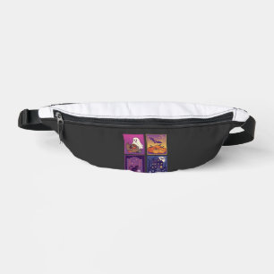 Halloween-Geist-Kürbisse Schwarze Katze Spukhaus B Bauchtasche