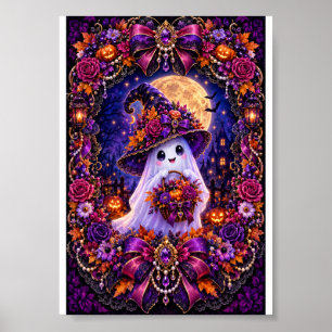 Halloween-Geist – Magische verzauberte Nachtwandku Poster