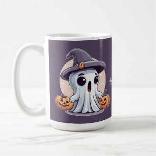 Halloween: Geist mit Kürbissen - Kaffeetasse
