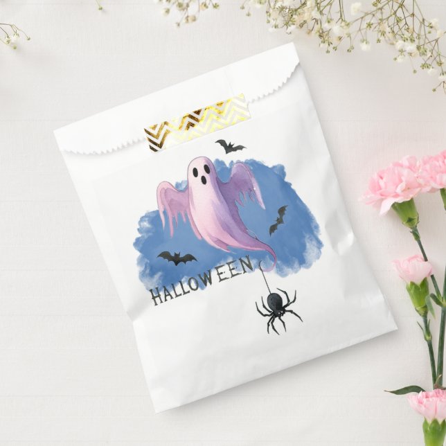 HALLOWEEN Geist mit Spinne Geschenktütchen (Versiegelt)