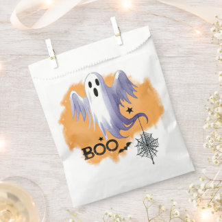 HALLOWEEN Geist mit Spinnennetz Geschenktütchen