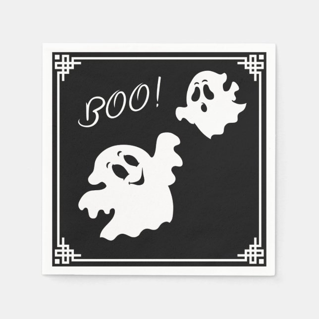 Halloween-Geist Serviette (Vorderseite)