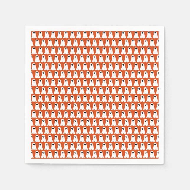 Halloween-Geist Serviette (Vorderseite)