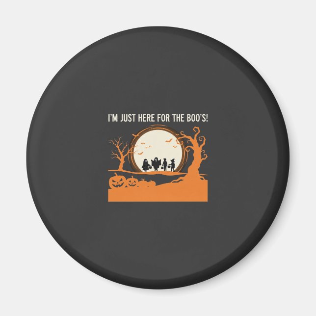 Halloween-Geist-Silhouette Magnet (Vorne)