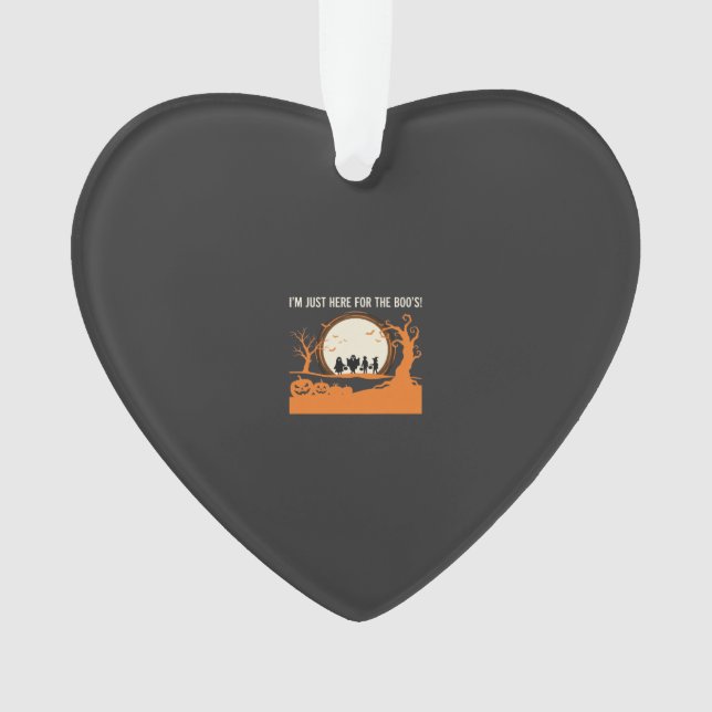 Halloween-Geist-Silhouette Ornament (Vorderseite)