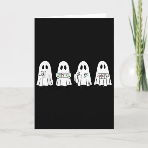Halloween-Geist spielt Mahjong Grusel-Saison-Spiel Karte