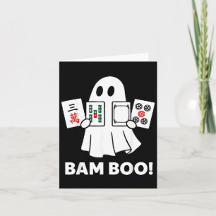 Halloween-Geist spielt Mahjong Spooky Bam Boo Karte