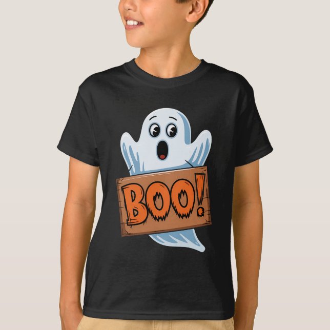 Halloween-Geist T-Shirt (Vorderseite)