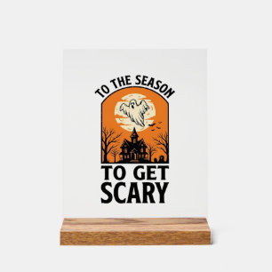 Halloween-Geist, um gruseliges Vintage-Spooky_1 zu Acrylschild