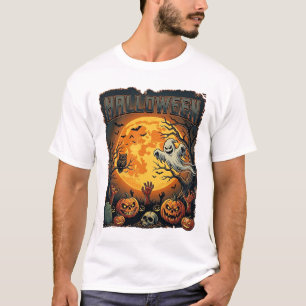 Halloween Geist Vollmond Jack Lanterns Zombie Han T-Shirt