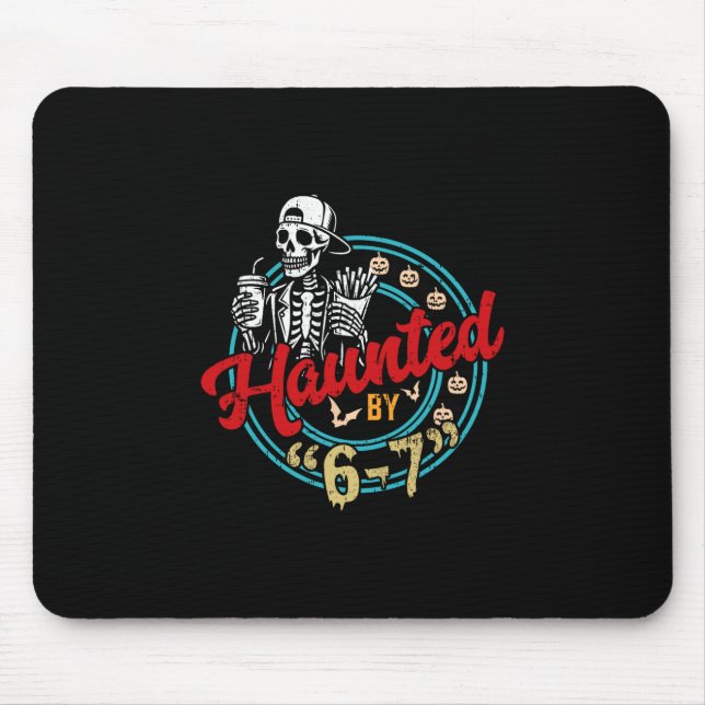 Halloween-Geister 67 Six Seven Meme 1 (24)  Mousepad (Vorne)