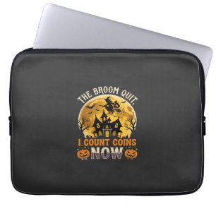 Halloween-Geister-Bankier-Hexe Laptopschutzhülle