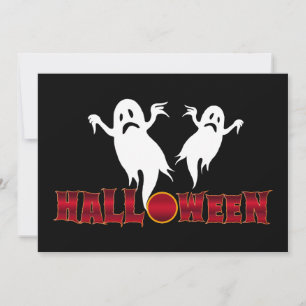 Halloween-Geister Einladung