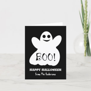 Halloween-Geister-Grußkarte Karte