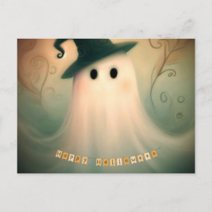 Halloween/Geister/Herbst/Whimsical Postkarte
